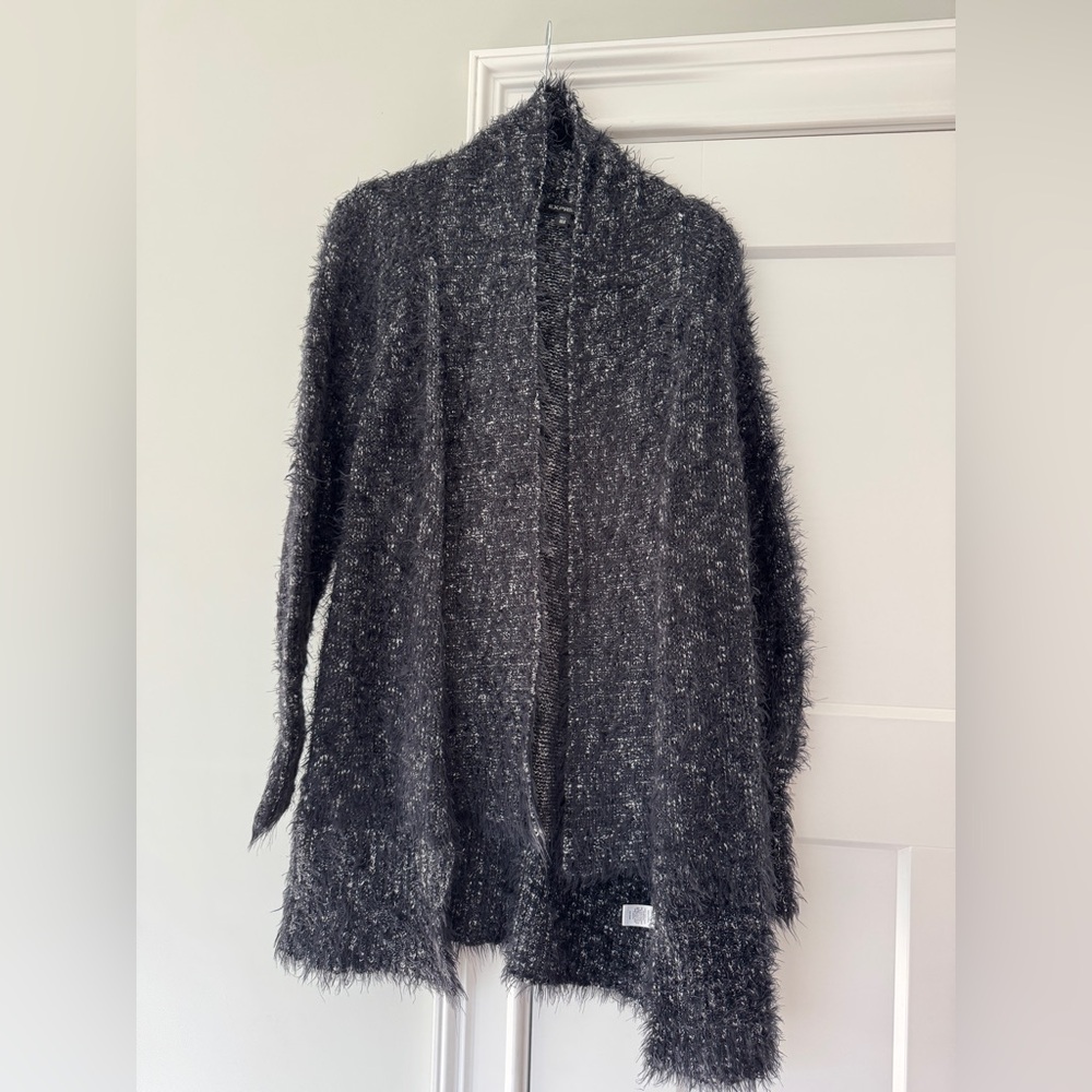 Cozy Navy Fuzzy Women's Sweater